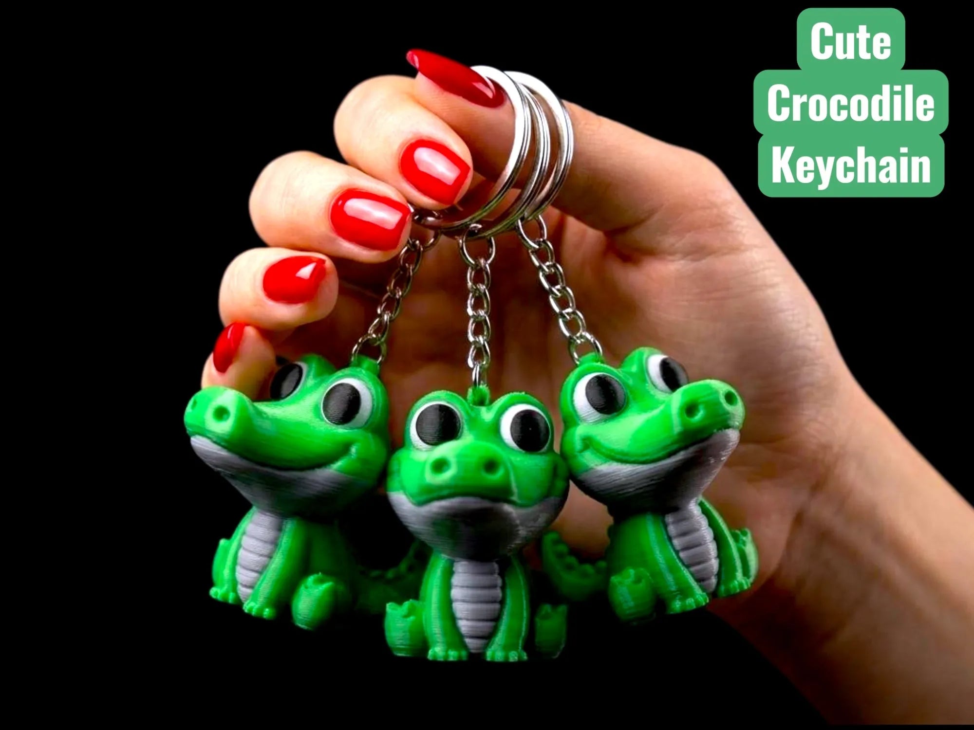 Cute Crocodile Keychain
